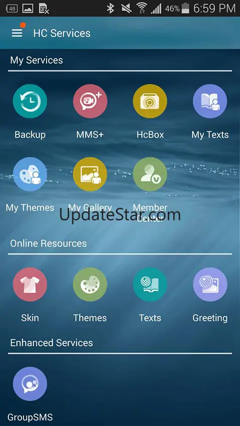 Handcent NextSMS Skin Style 8 7.0