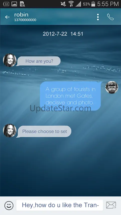 Handcent NextSMS Skin Style 8 7.0