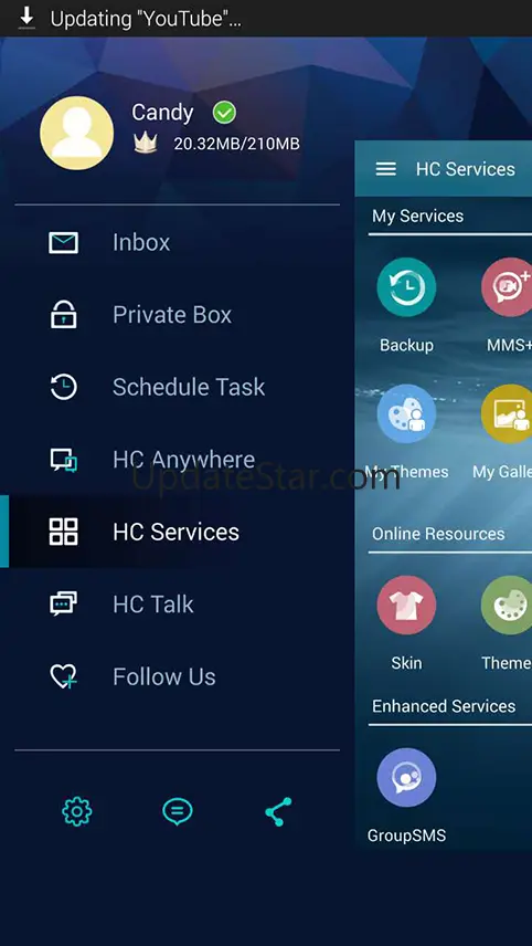 Handcent NextSMS Skin Style 8 7.0