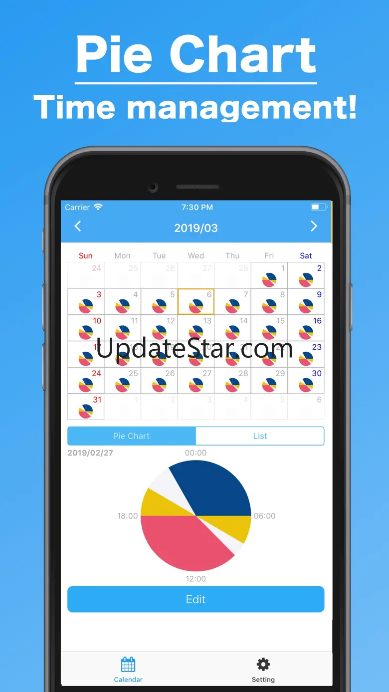 Pie Chart Time Management 1.11