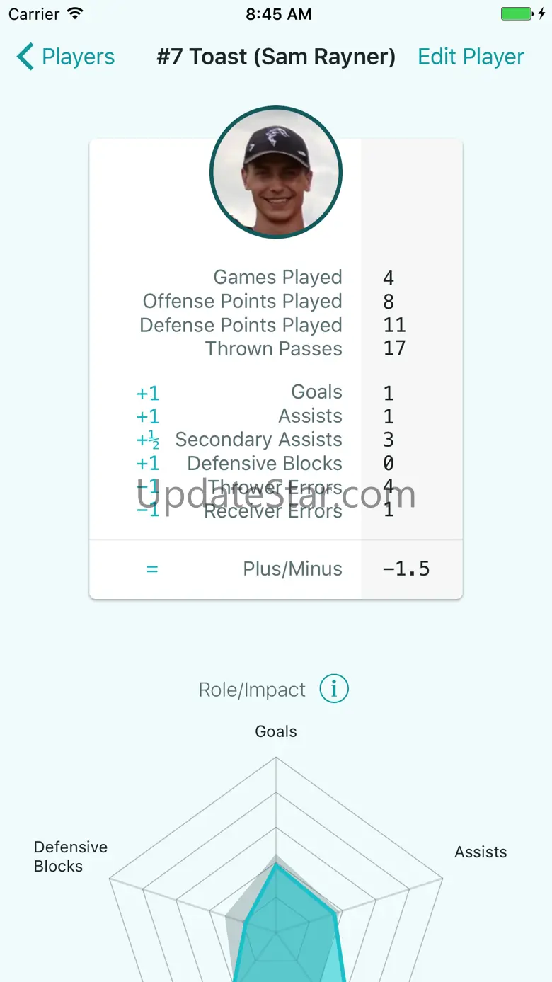 Statto: Ultimate Frisbee Stats 1.6.10
