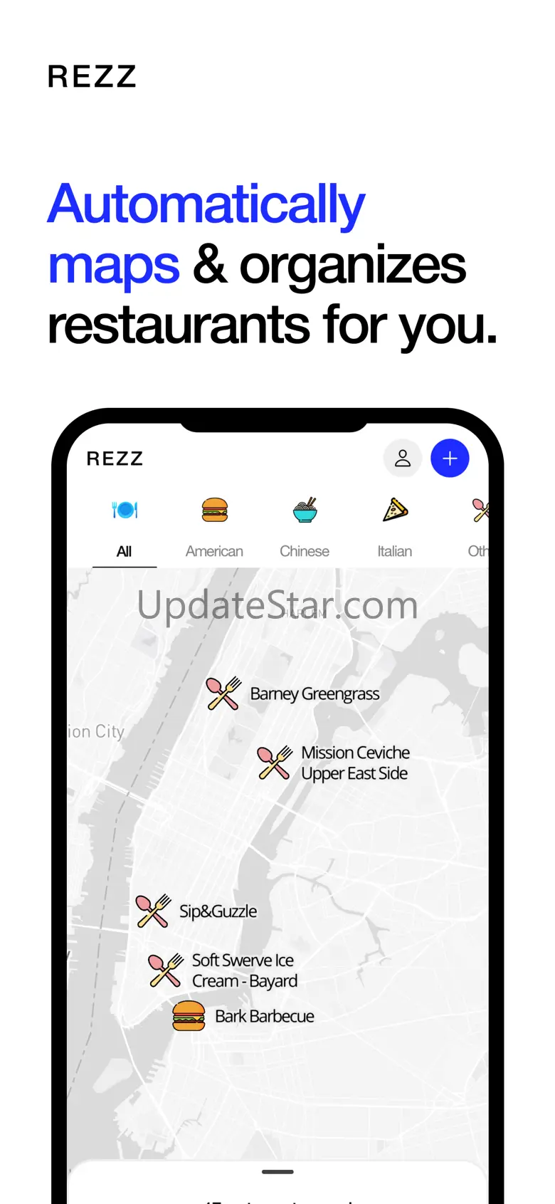 Rezz - Map & Save Restaurants 3.2