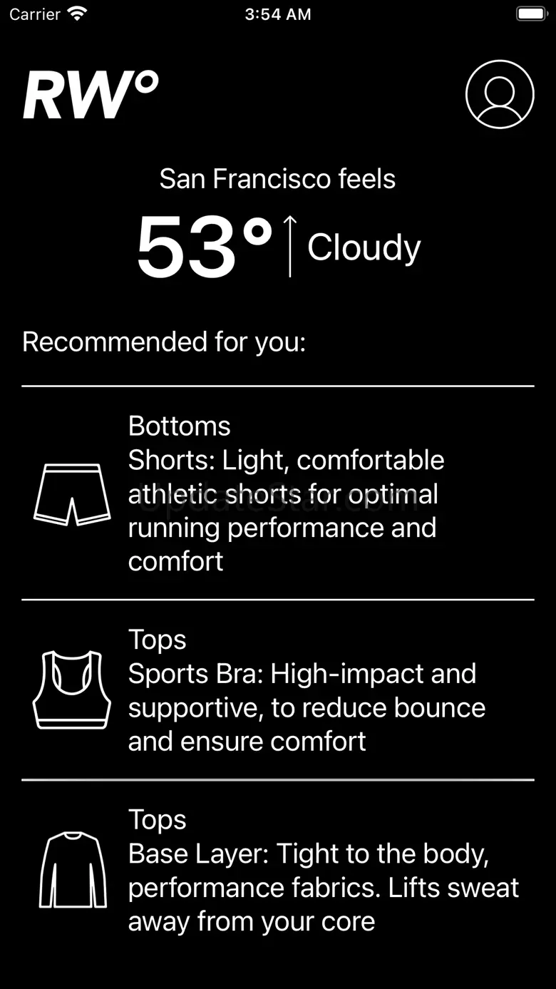 Running Weather: What to Wear 2.0.1