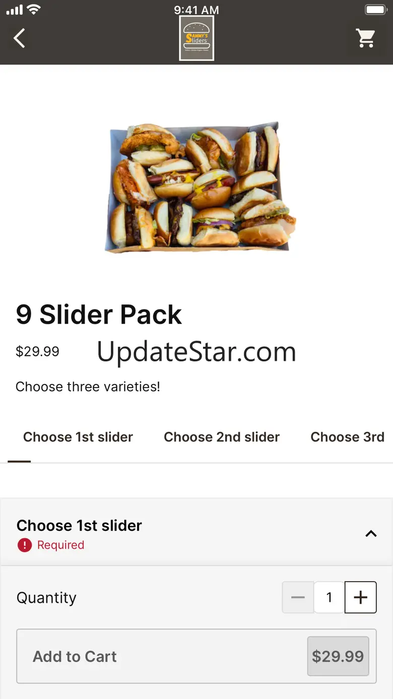 Sammy's Sliders Ordering 3.0.1