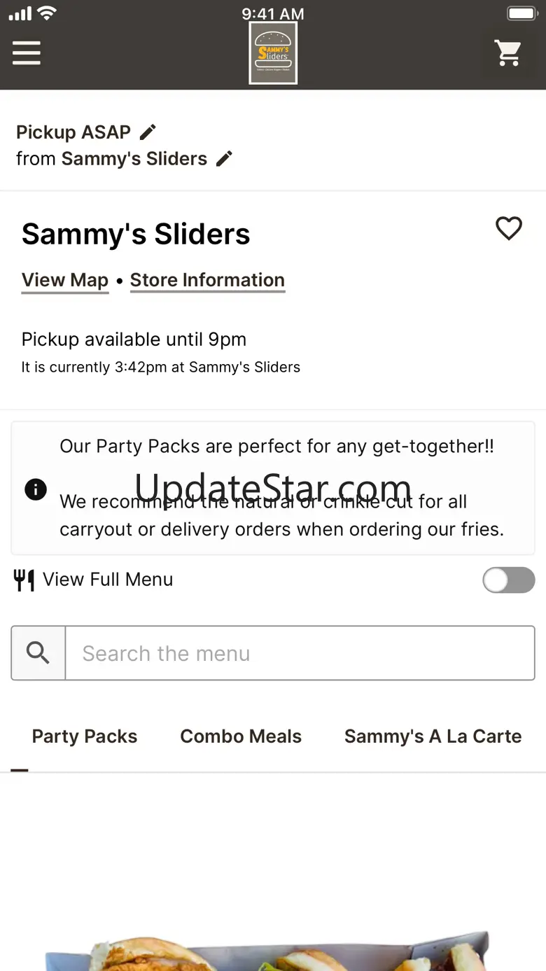 Sammy's Sliders Ordering 3.0.1