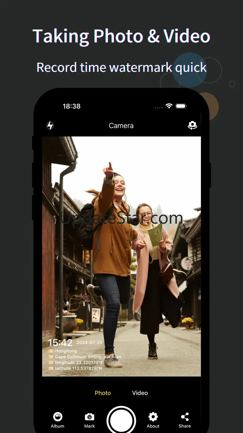 Timestamp Camera: GPS to video 1.0.7