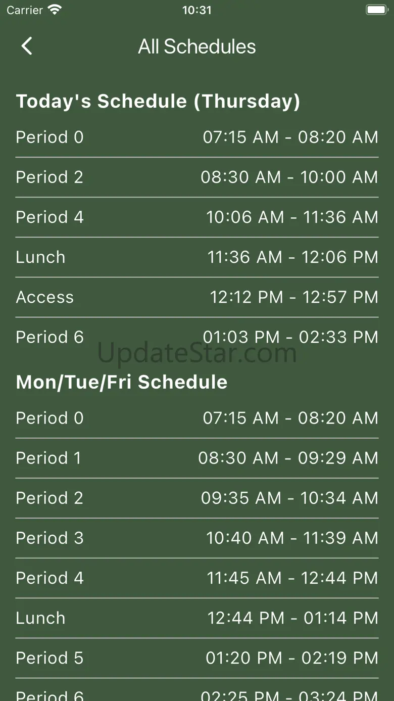 EHS Bell Schedule 1.0