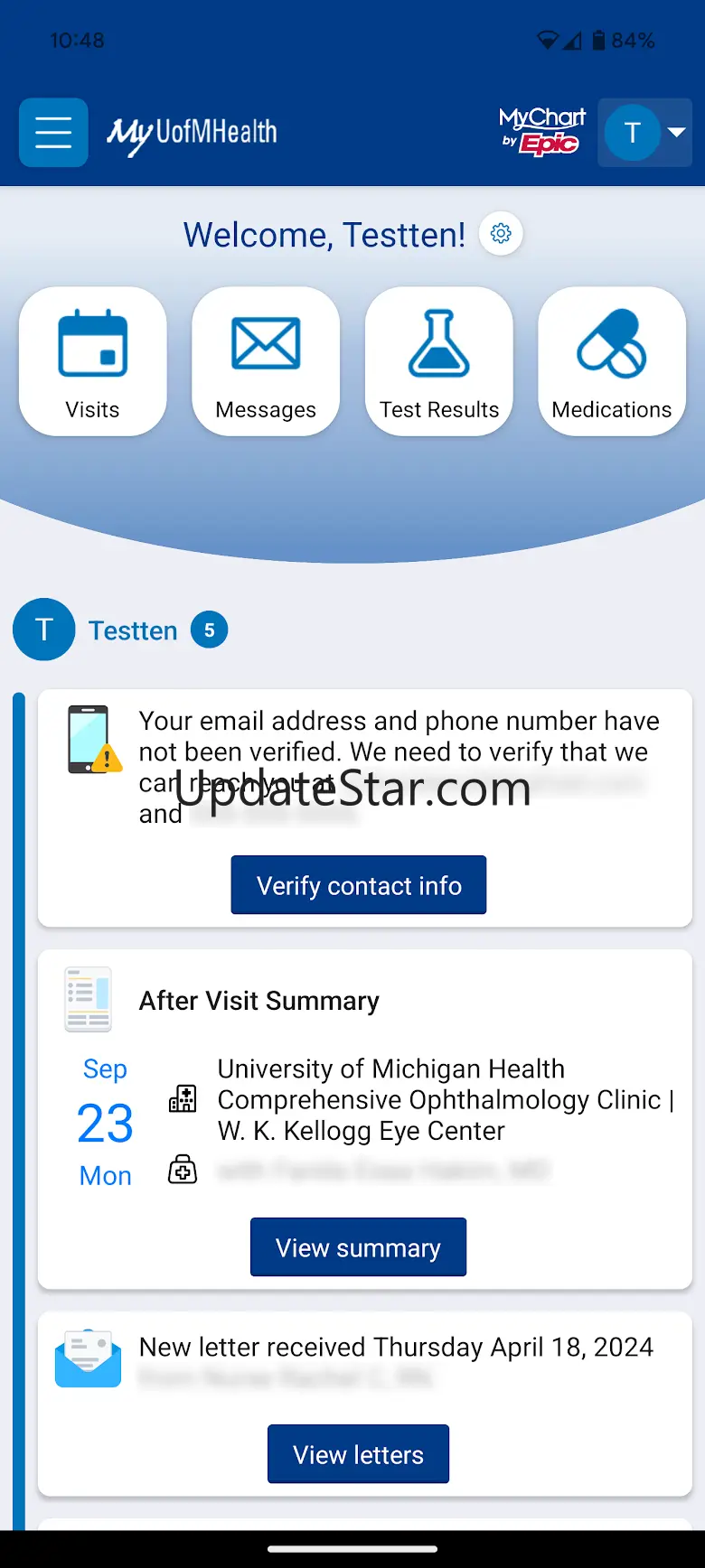 MyUofMHealth 10.9.3