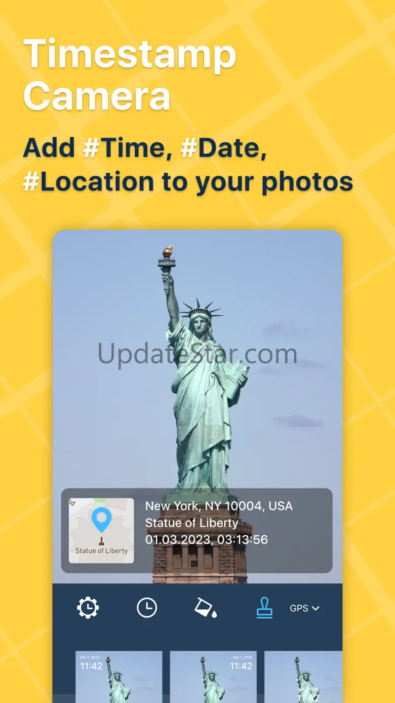 Timestamp & GPS Camera - TMSTP 1.0