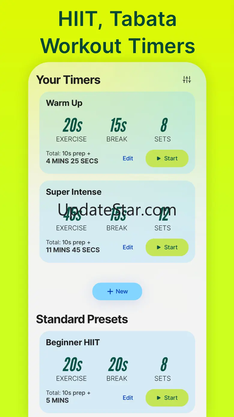 Intensity Workout Tabata Timer 3.0