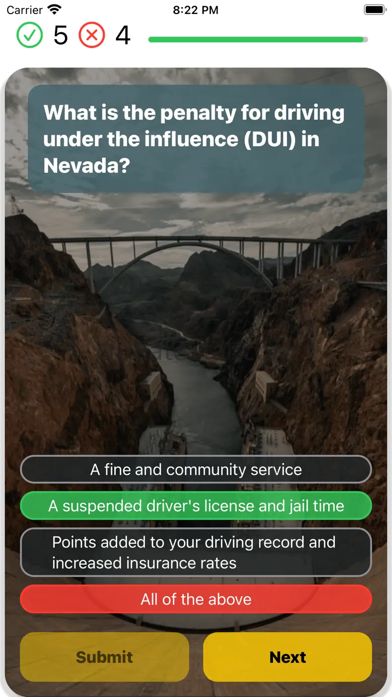 Nevada DMV Test 2024 5.7
