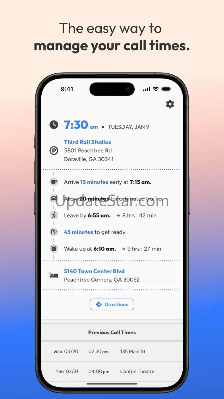Call Time: Personal Manager 0.9.30