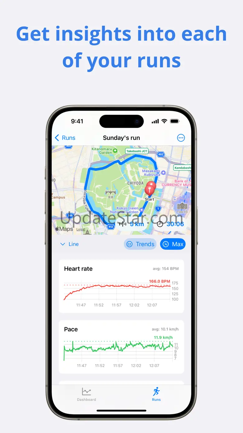 Running Dashboard - RunMetrics 2.4.2
