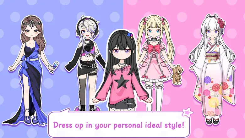 Kawaii Paper Doll Dressup Game 1.0.0