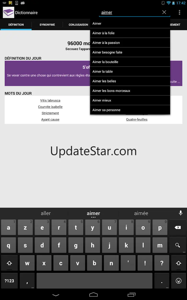 Dictionnaire Linternaute 2.1.1