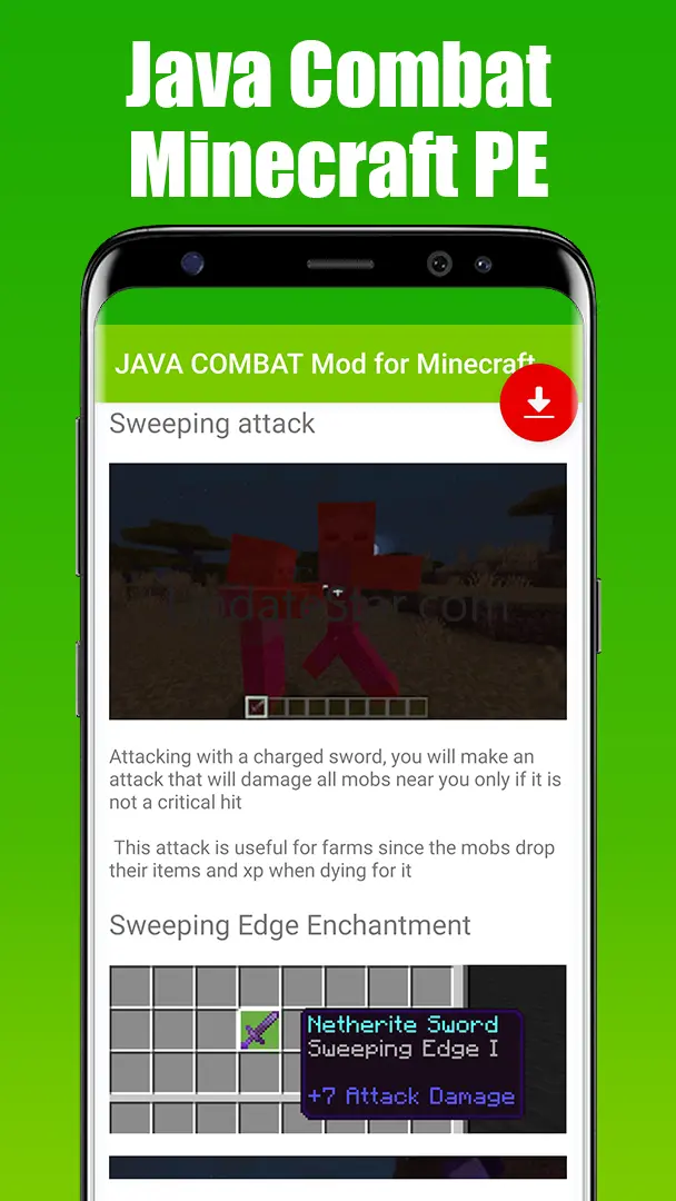 JAVA COMBAT Mod for Minecraft 2.0.5