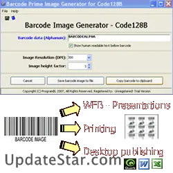 Code128 barcode prime image generator 1.1