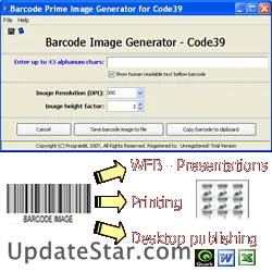 Code128 barcode prime image generator 1.1