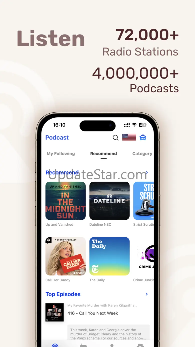 Podcasts Music Radio FM: Podio 1.1.20