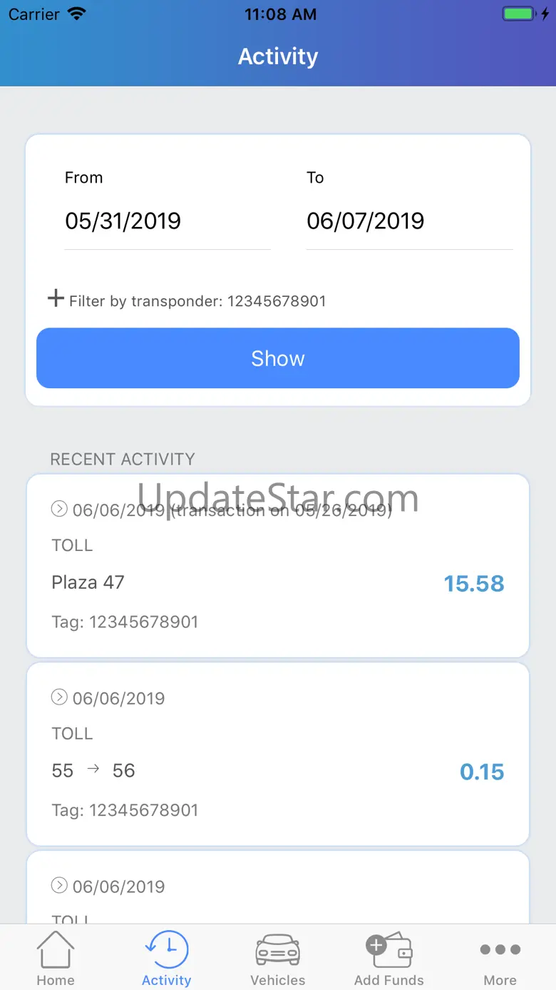 Good To Go! Tolls 1.0.5