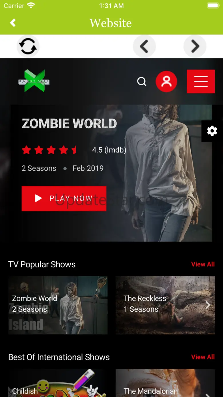 Xanny Flix Television Network 1.0
