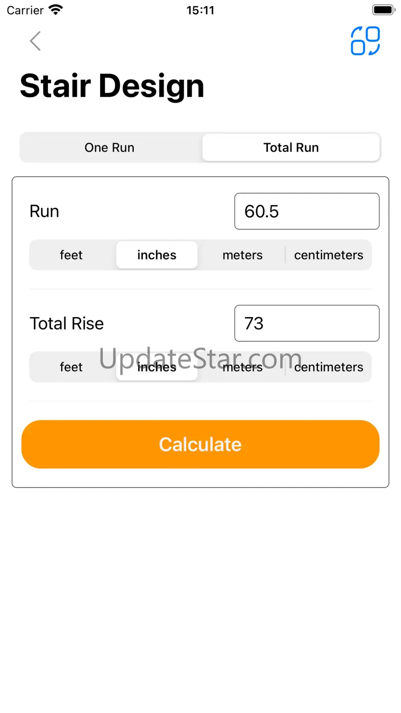 Stair Run and Rise Calculators 1.1