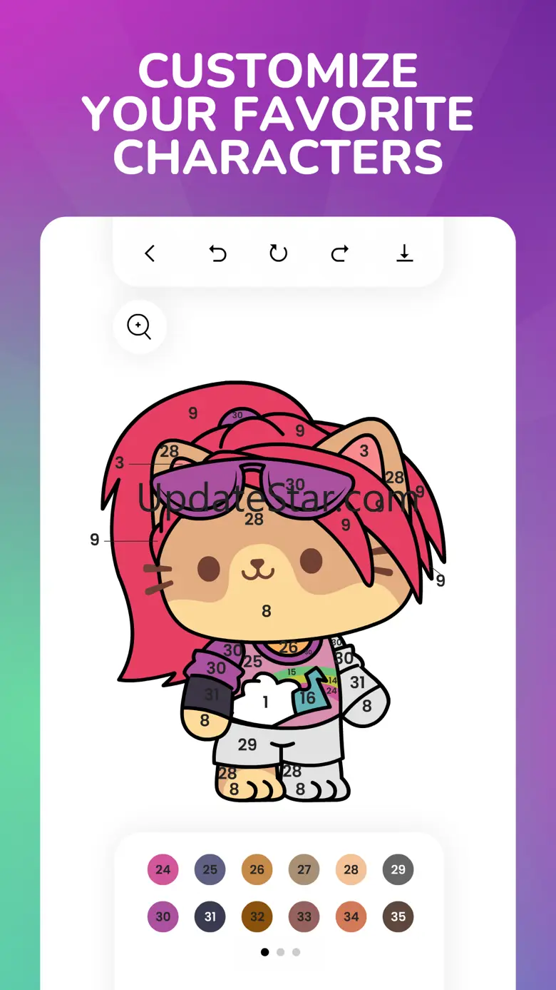 Meownite Art: Color by Number 1.1