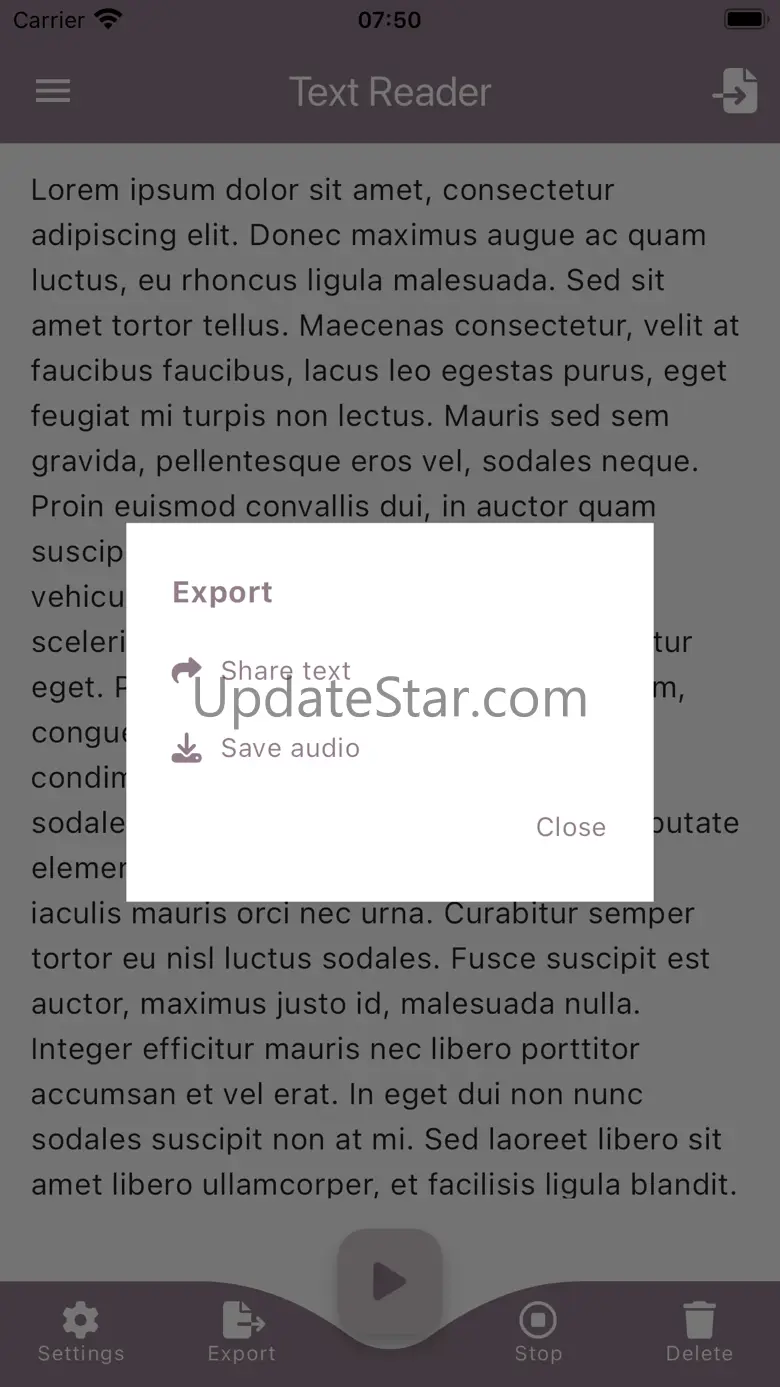 Text to Voice: Text Reader 1.0.9