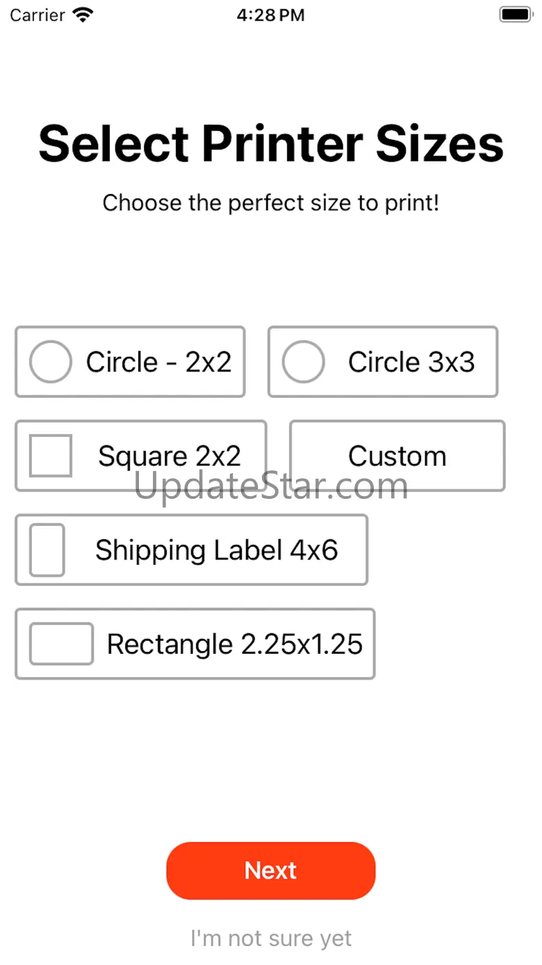 Labels for M Print 1.2