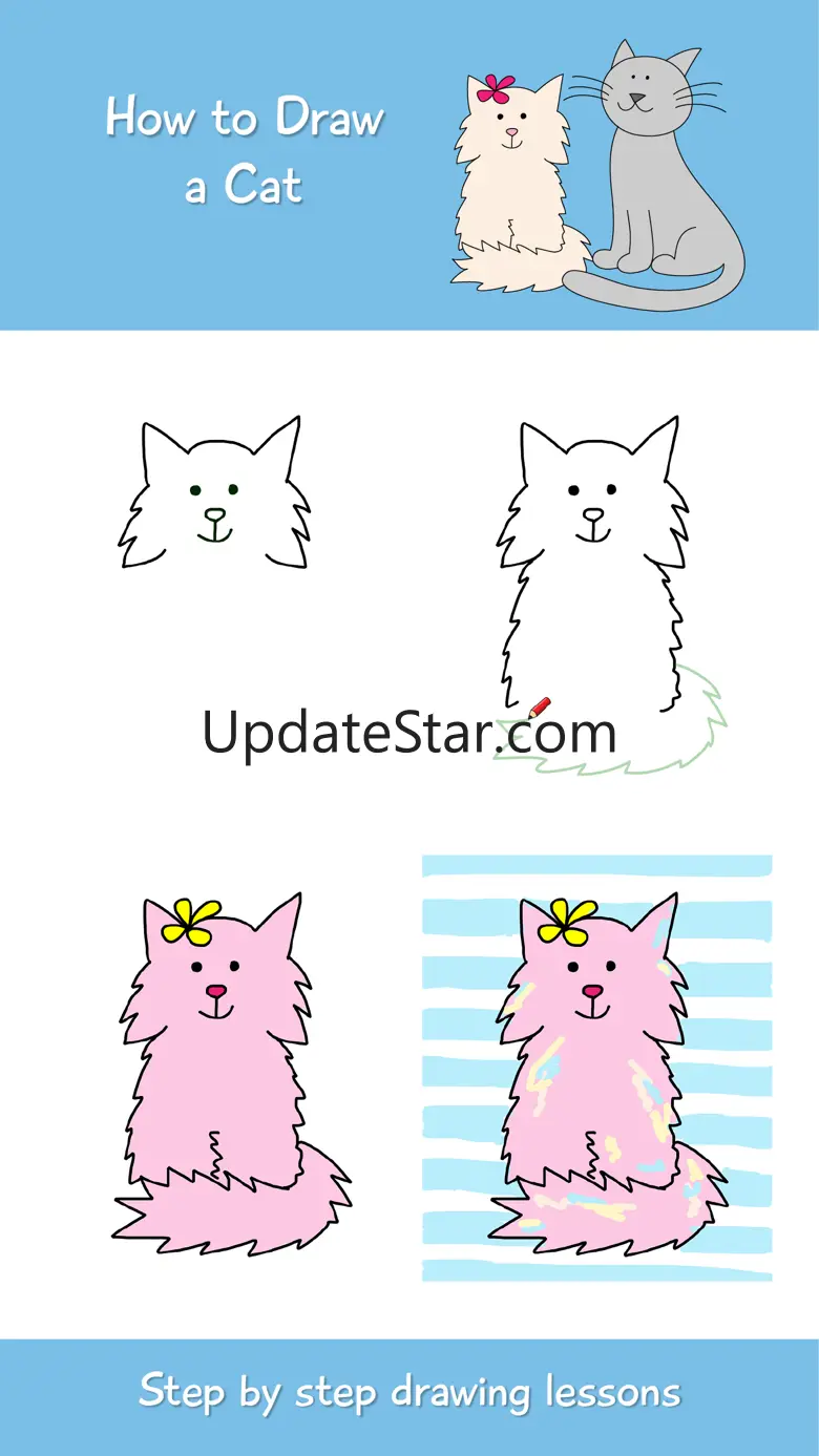 How to Draw a Cat Step by Step 2.4