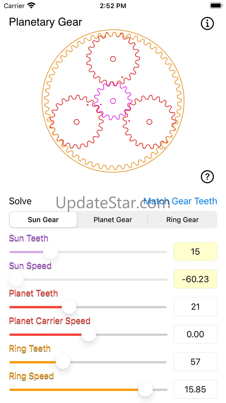 Planetary Gear Calculator 1.0