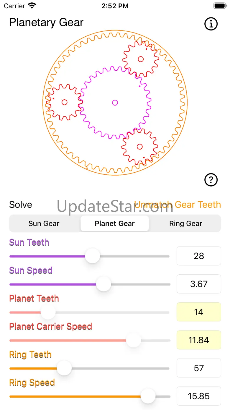Planetary Gear Calculator 1.0