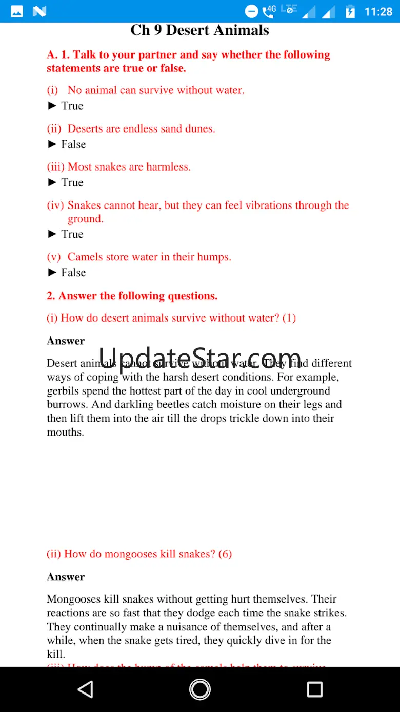 HONEYSUCKLE Class 6 Solution 1.0