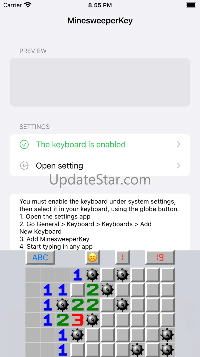 Minesweeper Keyboard 1.0