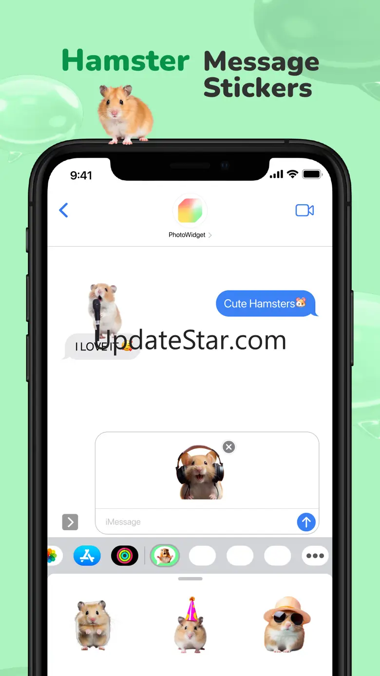 Message Stickers : Hamster 1.1