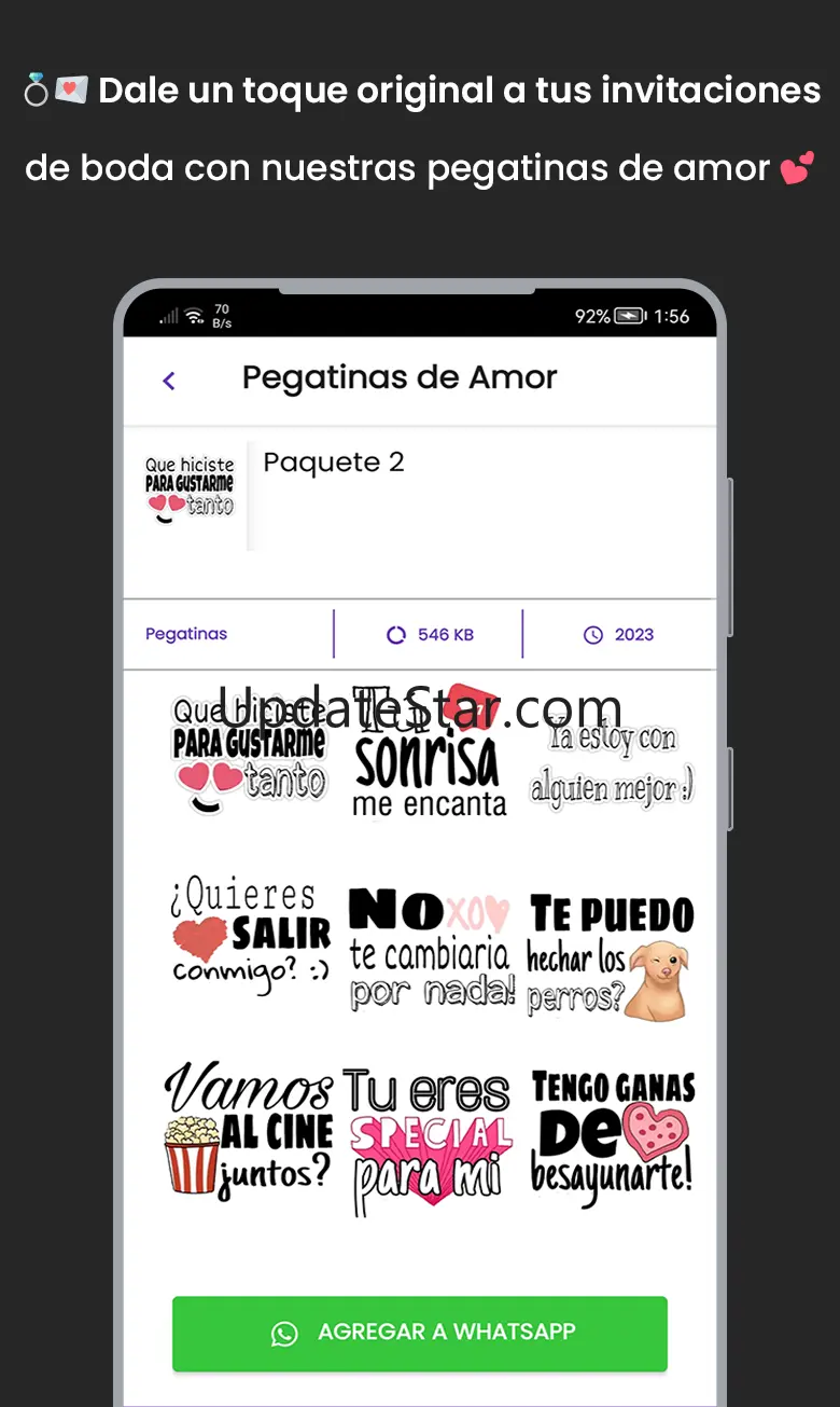 Stickers de amor WASticker