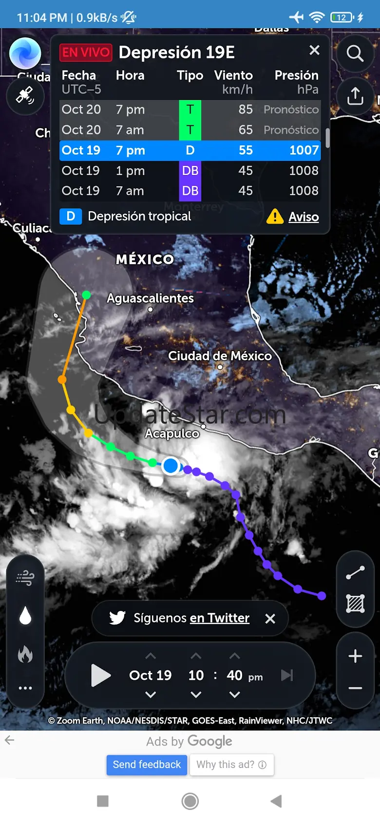 Estado del clima SATELLITE256
