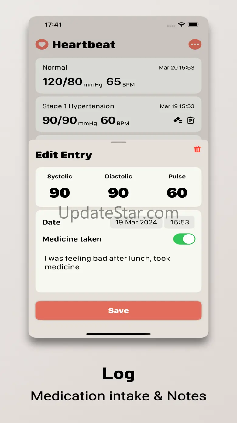 Heartbeat - Blood Pressure Log 1.0.2