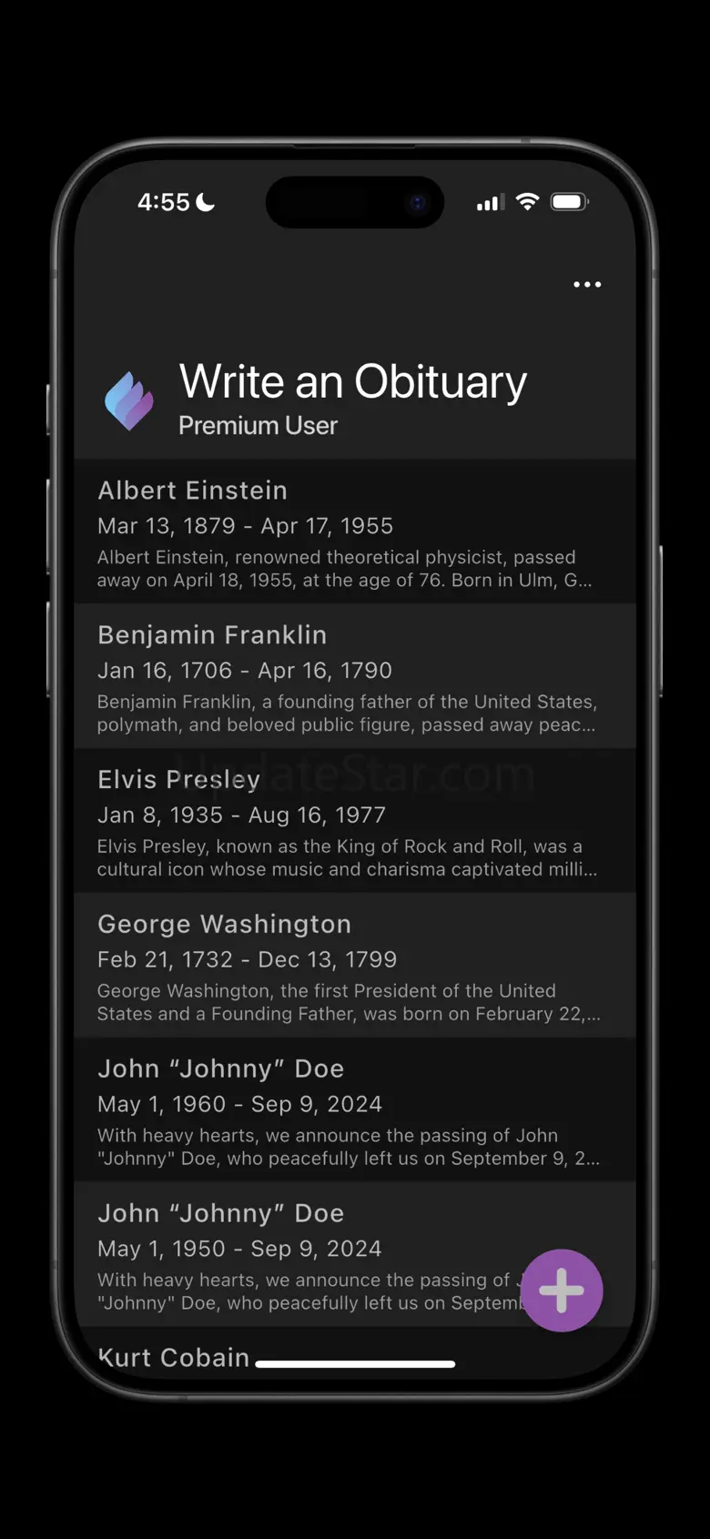 Write an Obituary: AI Guidance 1.0