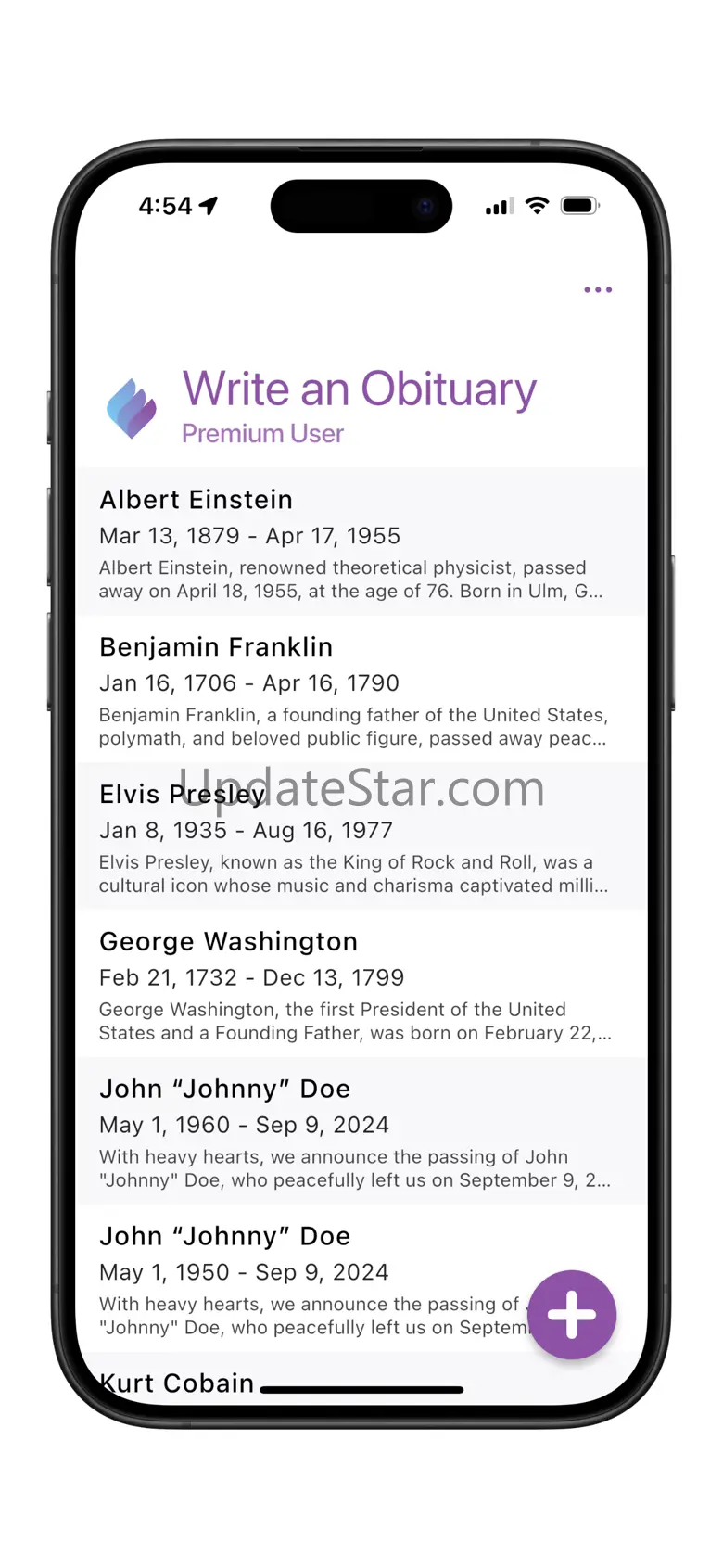 Write an Obituary: AI Guidance 1.0