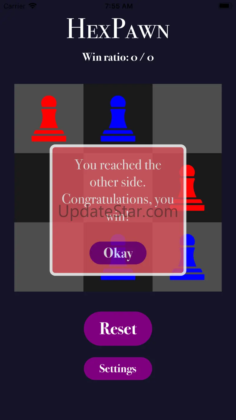 Hexpawn 1.0.1