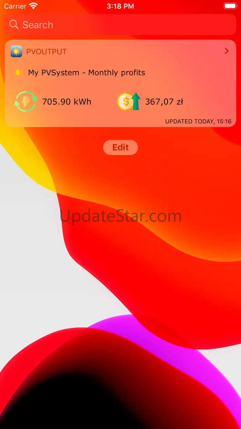 PV Output Widget 1.01