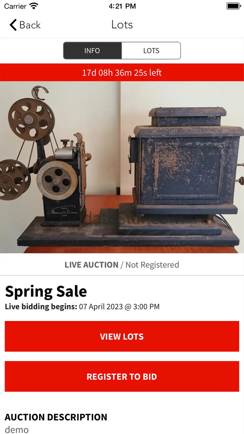 East-Wing Online Auctions 1.0.1