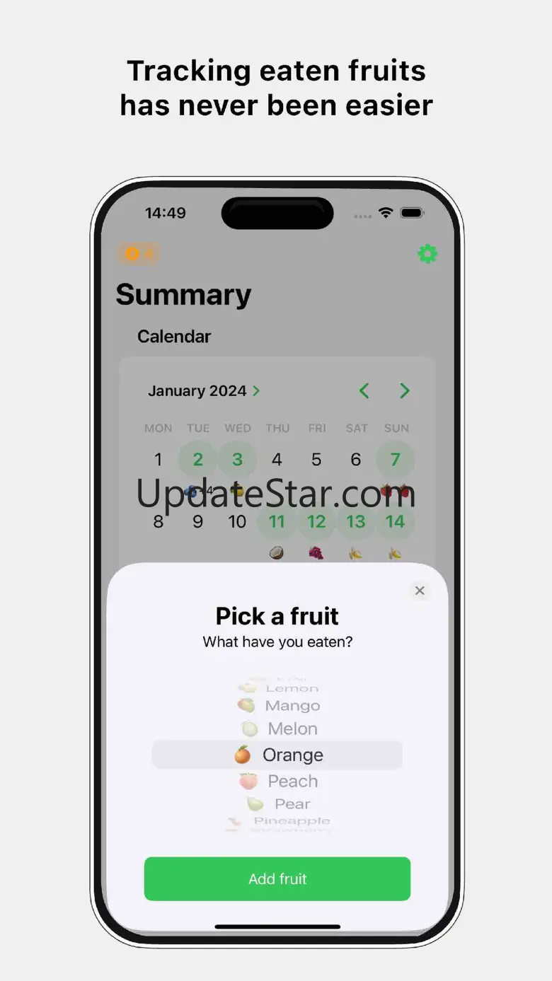 FruitMinder - Health Goal 1.2.1