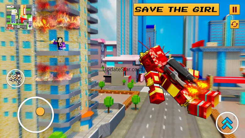 Superhero Block City Robot War 1.2