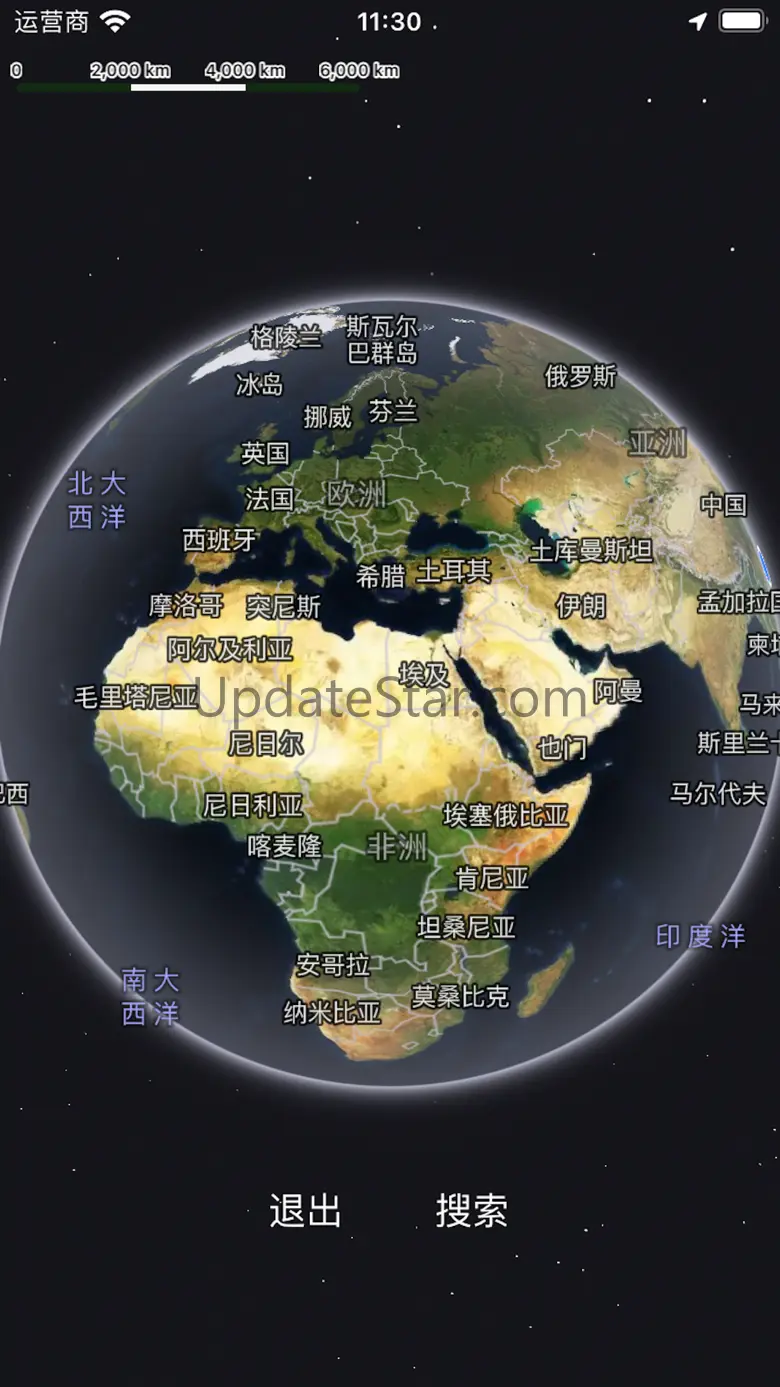 卫星导航地图 支持北斗导航 全球高清出行 骑行仪表盘 看世界 1.11