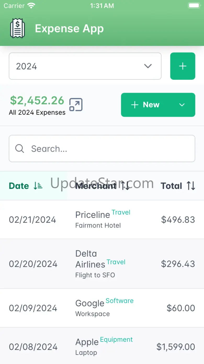 The Expense App 1.0.2