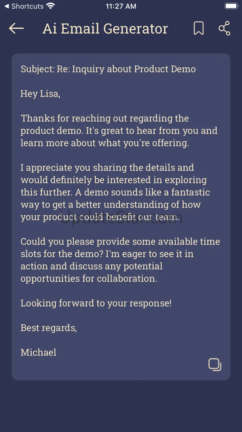 Ai Email Generator & Writer 1.0