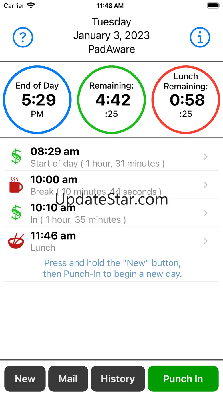 PadAware™ Time Clock 3.0