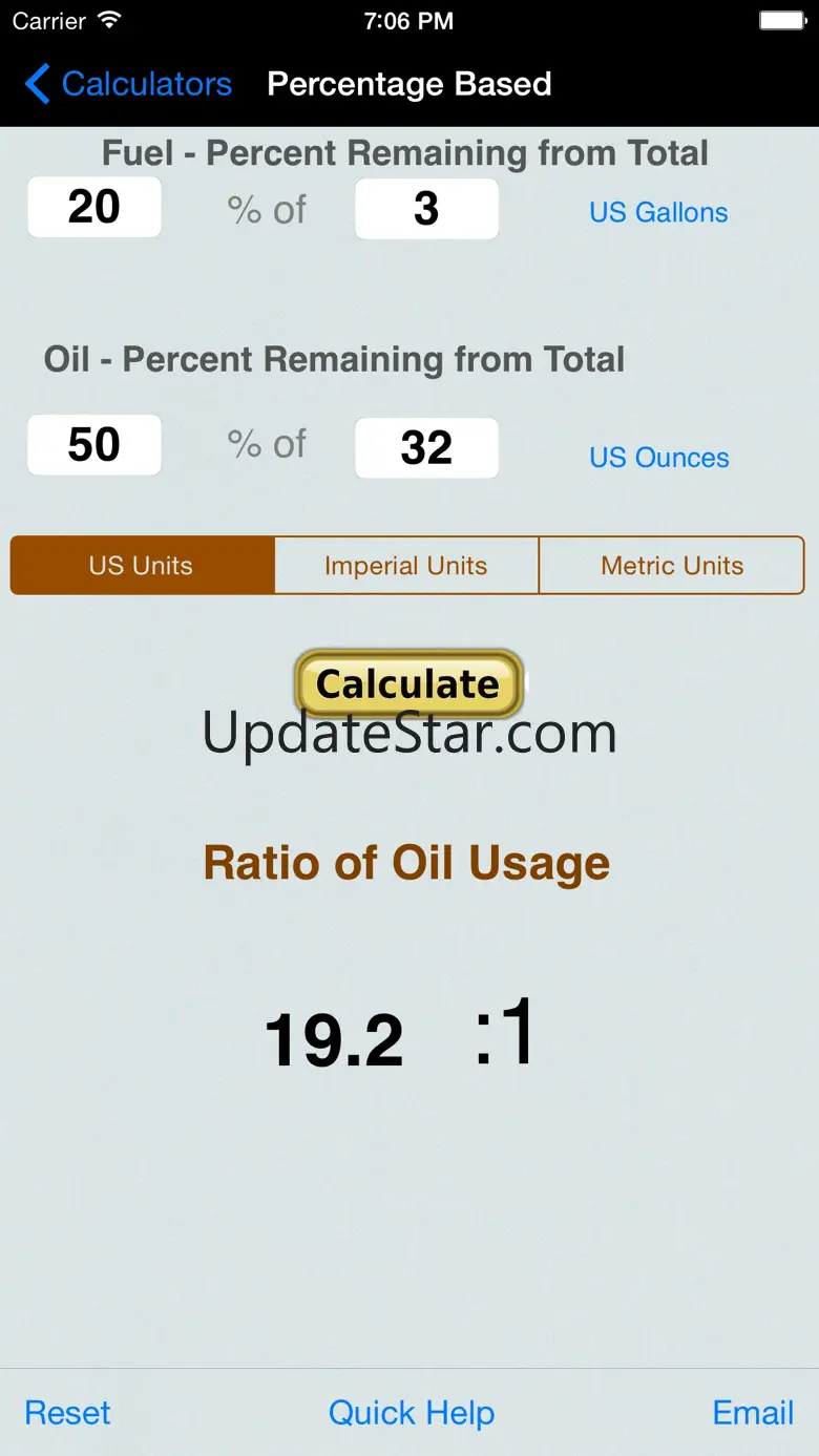 Gas Oil Mixture Ratio 8.8